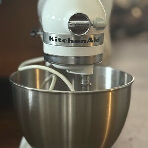 KitchenAid Classic White and Silver Stand Mixer